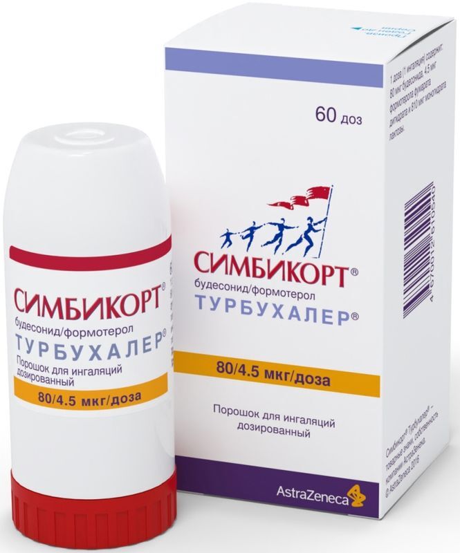Симбикорт турбухалер 80мкг/4,5мкг 60доз порошок для ингаляций дозированный, фото №3