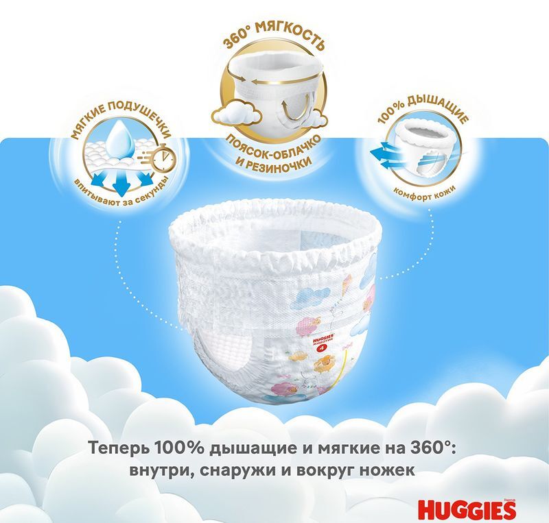 Хаггис трусики-подгузники для девочек 5 (13-17кг) 15 шт., фото №2