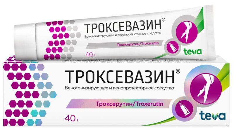 Троксевазин 2% 40г гель для наружного применения Балканфарма-Троян Ад, фото №4