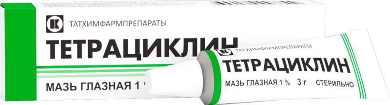 Тетрациклин 1% 3г мазь глазная Татхимфарм, фото №2