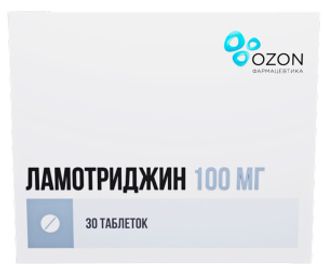 Ламотриджин 100мг 30 шт. таблетки