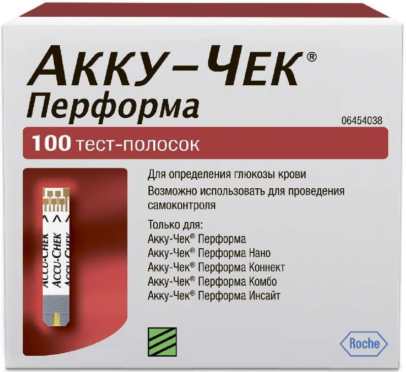 тест-полоски акку-чек перформа n100