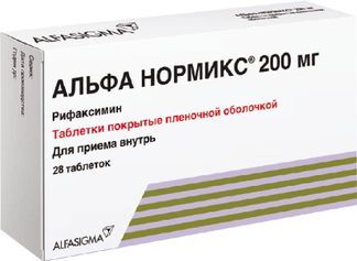 Альфа Нормикс 200мг 28 Шт. Таблетки Покрытые Пленочной Оболочкой.