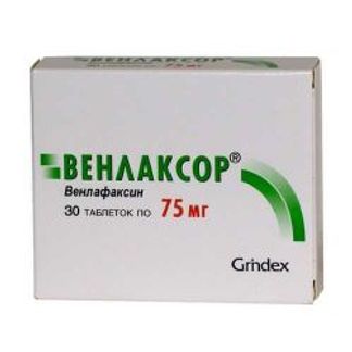 Венлаксор 75мг 30 шт. таблетки