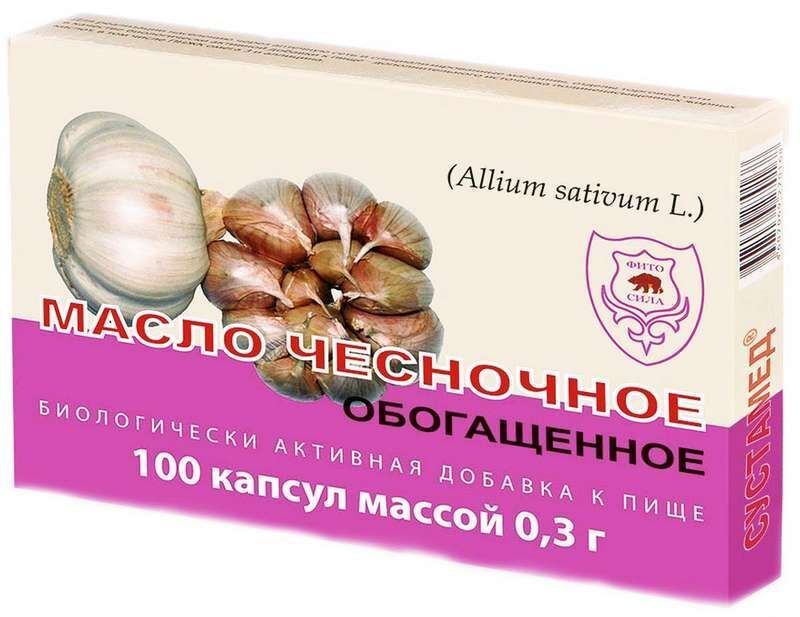 чесночное масло в капсулах купить в аптеке