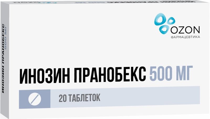 Инозин пранобекс 500мг 50 шт. таблетки озон купить по цене от 1104 руб ...