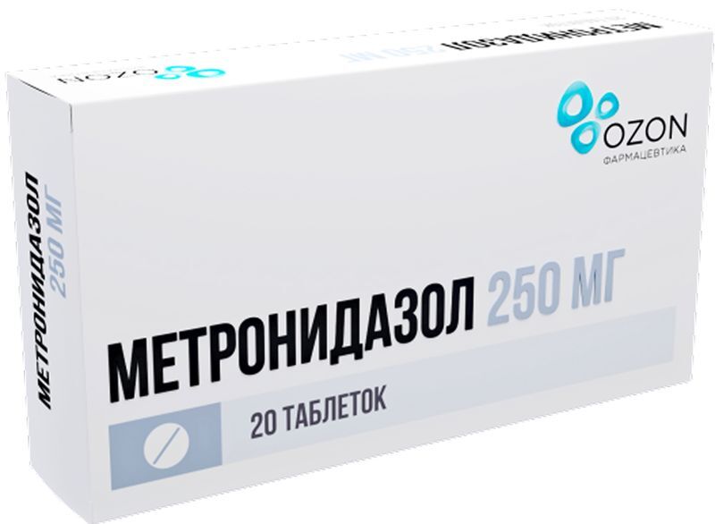 Метронидазол 250мг 20 шт. таблетки Озон, фото №2