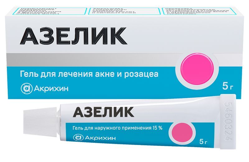 Азелик 15% 5г гель для наружного применения Акрихин, фото №2