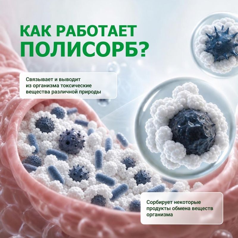 Полисорб Мп 50г 1 шт. порошок банка Полисорб, фото №4