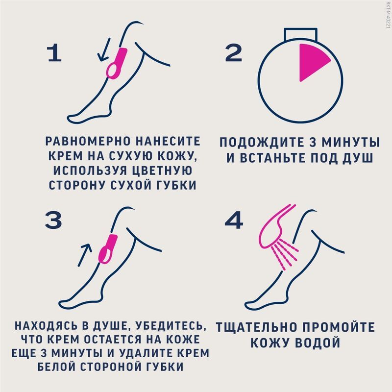 Вит крем для депиляции в душе для чувствительной кожи 150мл, фото №5