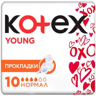Котекс янг прокладки нормал для девочек-подростков 10 шт. купить по ...