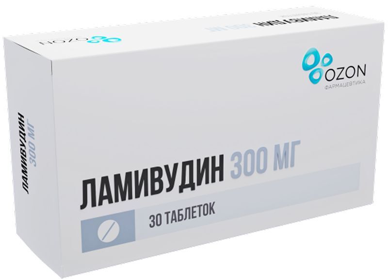 Ламивудин 300мг 30 шт. таблетки покрытые пленочной оболочкой, фото №2