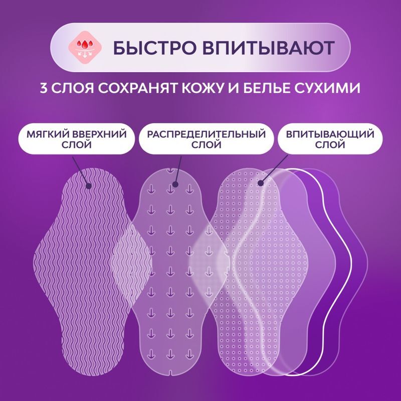 Либресс прокладки гигиенические экстра плюс ночные с мягкой поверхностью 7 шт., фото №5
