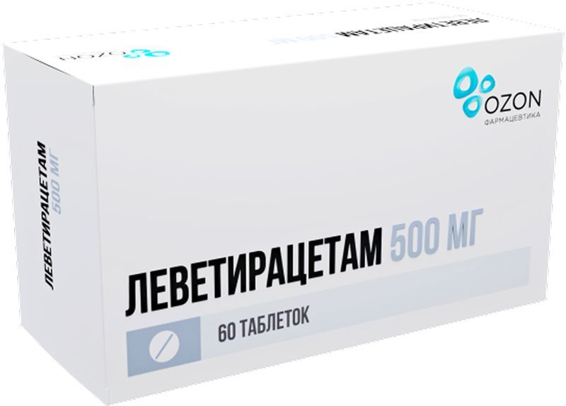 Леветирацетам 500мг 60 шт. таблетки покрытые пленочной оболочкой, фото №2