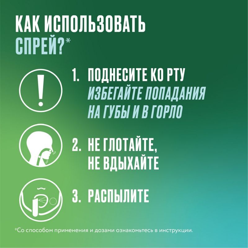 Никоретте фруктово-мятный спрей от курения для слизистой оболочки полости рта, 1 мг/доза, 2 шт., фото №6