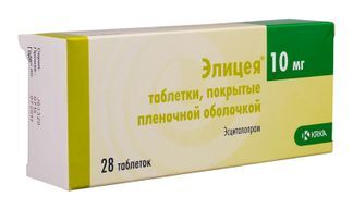 Элицея 10мг 28 Шт. Таблетки Покрытые Пленочной Оболочкой Крка-Рус.