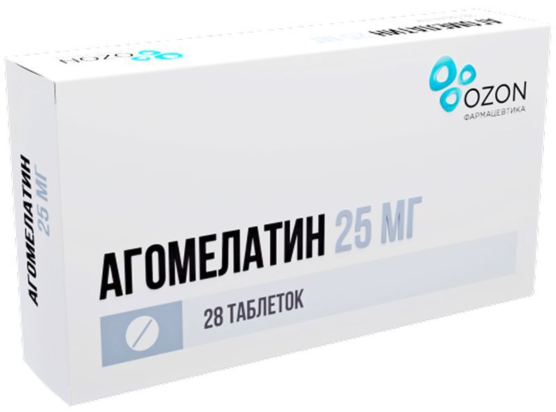 Агомелатин 25мг 28 шт. таблетки покрытые пленочной оболочкой, фото №2