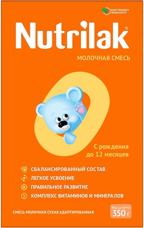 Нутрилак 1 Смесь молочная сухая адаптированная начальная 350 г (0-6 мес.) Инфаприм ЗАО (Россия)