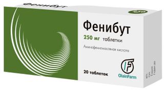 Фенибут 250мг 20 шт. таблетки купить по цене от 979 руб в Москве ...